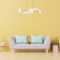 Designers Fountain Zio 60 Watt 6 Light Polished Nickel Linear Pendant with Etched Opal Glass Shade D270H-IS-PN - alternate 2